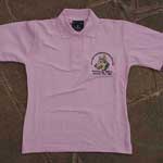 ladies pink polo shirt